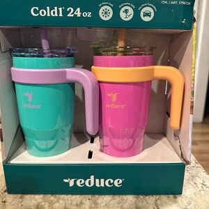 Reduce Cold1 24 oz Tumbler Set - pink and blue